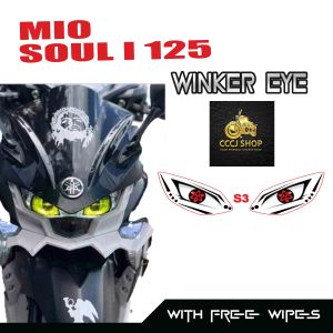 MIO SOUL I 125 NEW WINKER EYE STICKER/ TRANSPARENT/TRANSLUCENT VINYL MATERIAL