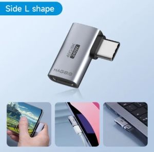 USB Type C 90 Degree L Shape Adapter Male to Female 8K 40Gbps Thunderbolt 4