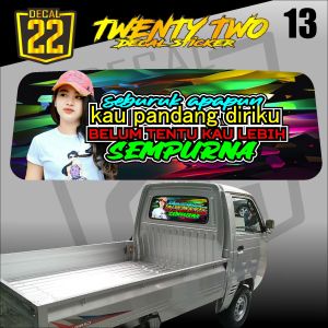 STIKER ONE WAY KACA BELAKANG CARRY TSS STIKER PICK UP TSS KODE 09 DECAL STORE