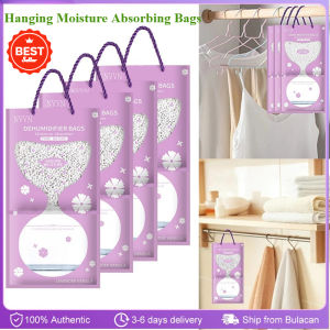 10pcs Wardrobe Hanging Moisture Absorbent Bags Anti-Mold Desiccant Packets Closet Cabinet Dehumidifier Bag