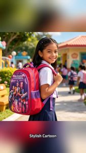 12-14-16 inch Kpop demon hunters Cute School Bag For Kids Gril 1-6 Grade Students School Backpack