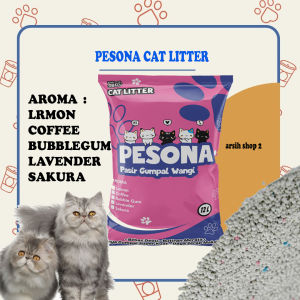 12 LITER PASIR KUCING MURAH GUMPAL WANGI PESONA CAT LITTER