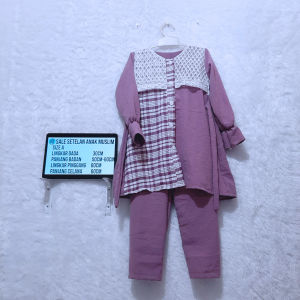 CUCI GUDANG! Setelan Baju Muslim Anak Perempuan Size A