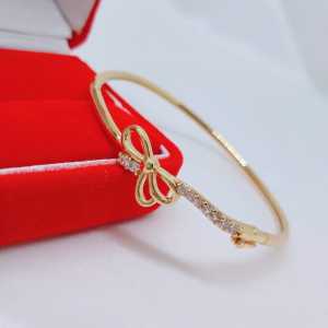 Gelang Tangan Bangle Wanita Aksesoris Fashion Awet Tahan Lama Anti Karat Cocok Untuk Harian  G4-1A