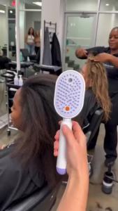 Electric Steam Brush 2026 New Steam Hair Straightener Brush Portable Electric Steam Brush for Hair Straightening Hot Comb USB-Rechargeable Reduce Frizz Nourishes Hairs Anti-Static (Beige)