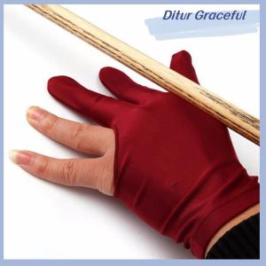 Ditur Professional 3 Finger Nylon Billiard Gloves Pool Cue Shooters Snooker Gloves