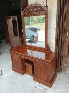 meja rias rahwana jati asli