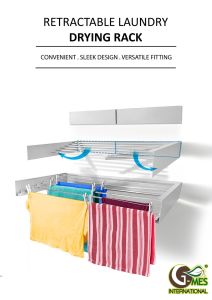 *READY STOCK* GMES Retractable Laundry Drying Rack