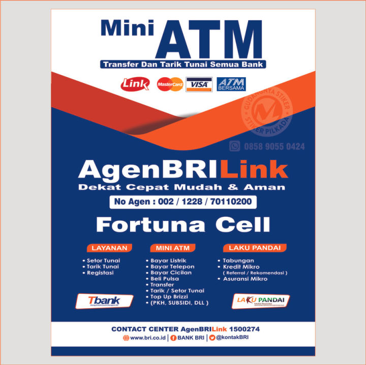STIKER VINYL MINI ATM BRILINK Lazada Indonesia