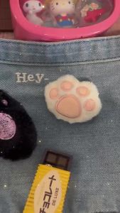 Fursuit Beast Costume Furry Animal Claw Cats Paw Keychain Plush Cartoon Cat Pendant Panda Claw Brooch Birthday Gift Holiday Gift