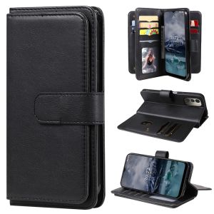 สำหรับ Nokia G21 G11 C20 X10 X20 C10 G50 Nokia เคสโทรศัพท์กระเป๋าสตางค์หนังแม่เหล็ก10ช่องเสียบการ์ดคู่เคสเคสแบบพับปิดได้