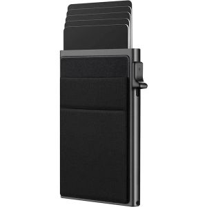 RFID Blocking Anti-Theft Card Holder Aluminum Pop-Up Wallet for Men Minimalist Business Lightweight Money Clip