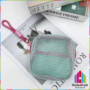 HB Mesh Zipper Bags Lightweight Portable Visibility Cosmetic Accessories Organizer Mini Makeup Pouch