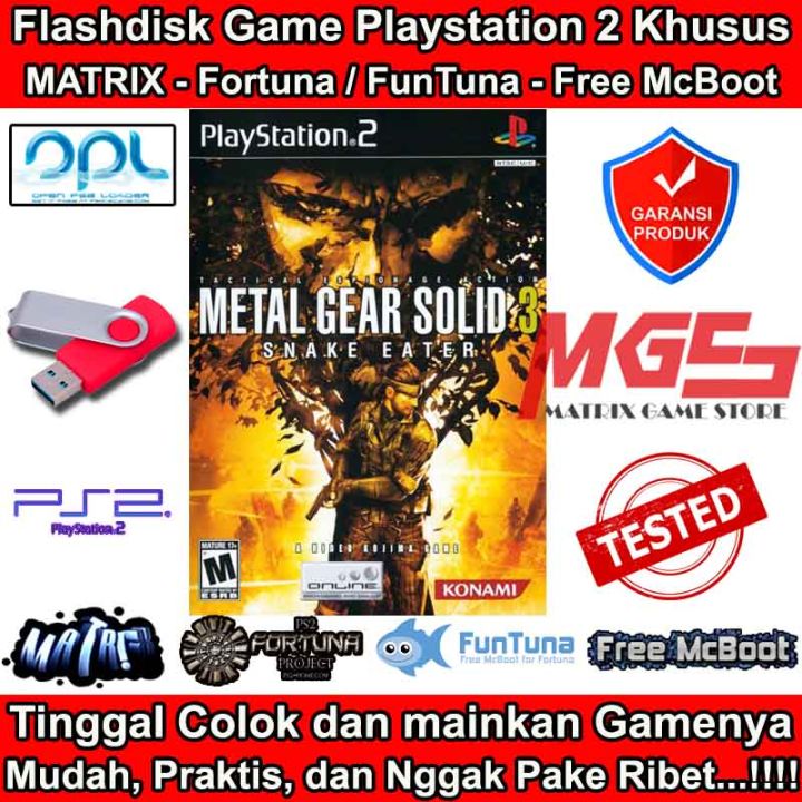 Flashdisk Game PS2 PS 2 Metal Gear Solid 3 - Snake Eater