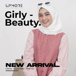 UPMORE - Liliana Golden Brown - Mustard \ Liliana Dusty Rose - Pink Ice \ Upmore Liliana \ Gamis Upmore