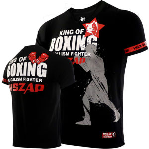 [Local Stock] VCC Mens T Shirts Outdoor Muay Thai Workout Clothing Fashion Quick Dry Breathable Gym T-shirt Man Casual O-neck Short Sleeve Tops