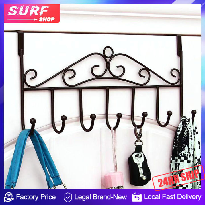 SURF Storage Rack Behind Door Hanger Clothes Hook Wall Organizer Keys