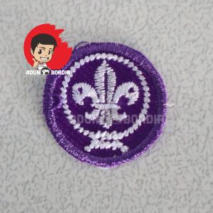 Bordir Logo Wosm Pramuka untuk Putra dan Putri Ukuran Standar