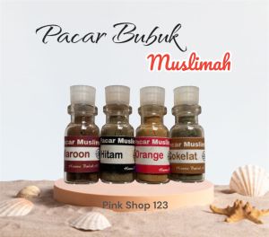 (Min BELI 3 pcs) Pacar muslim ORI Saudi - kutek muslim - Pacar Bubuk Nail Henna