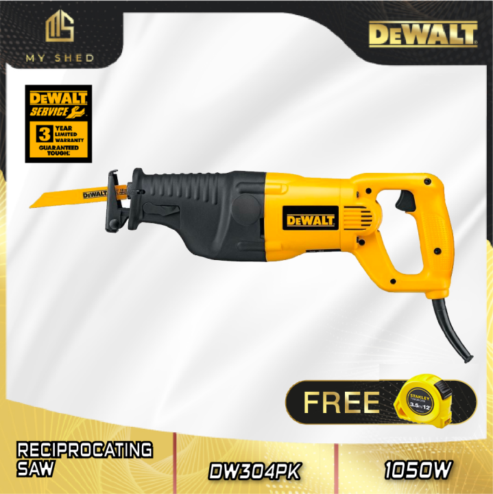 DEWALT DW304PK-KR Position Reciprocating Saw Kit (1050W/2800spm