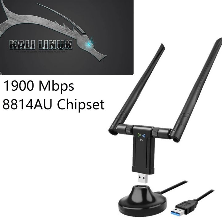 Kali Linux Dongle RTL8814AU Chip Dual Band 1900Mbps Wireless USB ...