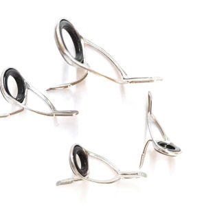 Eixiu ชุดซ่อมสแตนเลสอุปกรณ์ตกปลา4ชิ้น เซ็ตชุดอุปกรณ์ตกปลาวงแหวนนำคันเบ็ดวงแหวนปลายวงแหวนลวดนำเบ็ดตกปลา