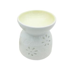 Essential Oil Burners Ceramic Aromatherapies Burners with Tray Light Holder for Relaxing Home Decors Enthusiasts