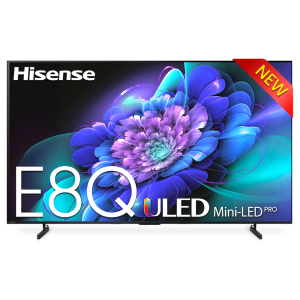 Hisense E8Q 65 inch 4K ULED Mini LED Max AI TV | Hi-View AI Engine | Native 144Hz Refresh Rate