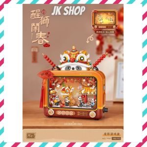 ️现货️ReadyStocks LOZ tv Panda x Lion Dance blocks toys 熊猫 积木 元宵节 积木 皮影戏 电视机 拼装 玩具 春节 新年 手工 礼物