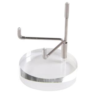 Giá trưng bày bằng nhựa acrylic với có thể điều chỉnh kim loại Arms cho đá pha lê khoáng mã não đá quý Collectible Giá trưng bày kệ