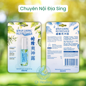 Dầu bi lăn Kwan Loong Refresher | Chai lăn nhỏ gọn Quân Long 4.5ML chuyên massage body