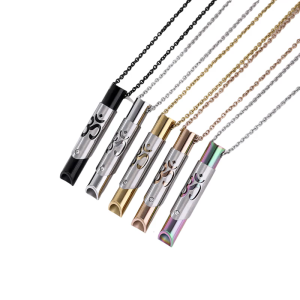 Stress Relief Breathing Necklace Adjustable Neckchain Meditation Tool Perfect for Relaxation and Anxiety Reduction