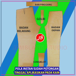Pola Instan Celana Pria Panjang Dewasa | Rotsa.Id