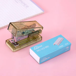 Staples Mini Transparan Lucu Free Refil Isi Stapler Sekolah Portable ATK014 - LPM