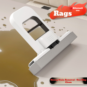 Mini Handheld Mop  Rubber Wiper  Window Squeegee 180° Rotatable Cleaning Tool