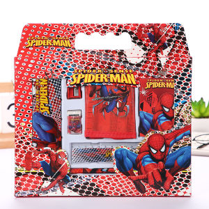 Bộ Dụng Cụ Học Tập cao cấp Hình hoạt hình mẫu hộp quà tặng dành tặng Cho Học Sinh (bộ 8 món)