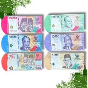 Amplop Lebaran Motif Kartu ATM Seri THR/BNI/BCA - Koleksi Tematik Idul Fitri 1 Pak 50 Lembar