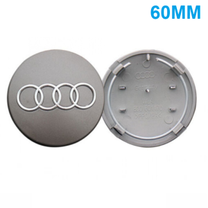 Logo chụp mâm ốp lazang bánh xe ô tô Audi chất liệu nhựa ABS cao cấp AUD60