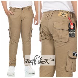 Celana Cargo Pria / Cargo Panjang Pria Star Denim / Celana Cargo Autdoor / Celana Cargo Pria Jumbo