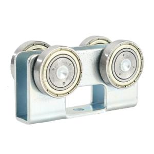 Elegant Silver 4 Wheel Trolley Rollers for Enhances Load Distribution On 1 5/8Inch Strut Channel High Performances