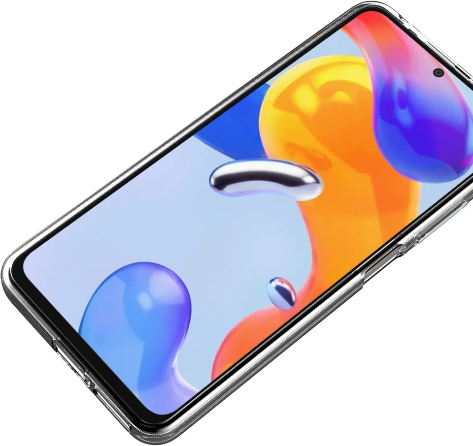 SEAHAI Trasparente Cover per Xiaomi Redmi Note 11 Pro+ Plus 5G, con Protezione Schermo Integrata, 360 ° Completa Protezione Antiurto Rigida PC + TPU Bumper Silicone Custodia. Nero