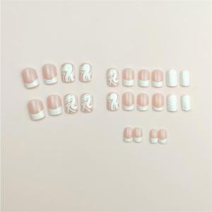 Báo Chí trên móng tay móng giả dính keo trên móng tay giả móng tay móng Tay Acrylic móng tay giả nhân tạo cho thiết kế móng nghệ thuật Tự làm