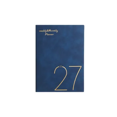 JUVIAAL Wear-resistant 2027 Planner Notebooks PU Leather Cover A5 Daily/Weekly/Monthly Agenda Book Time Organizer with Bookmark Schedule Planner Notepad Stationery
