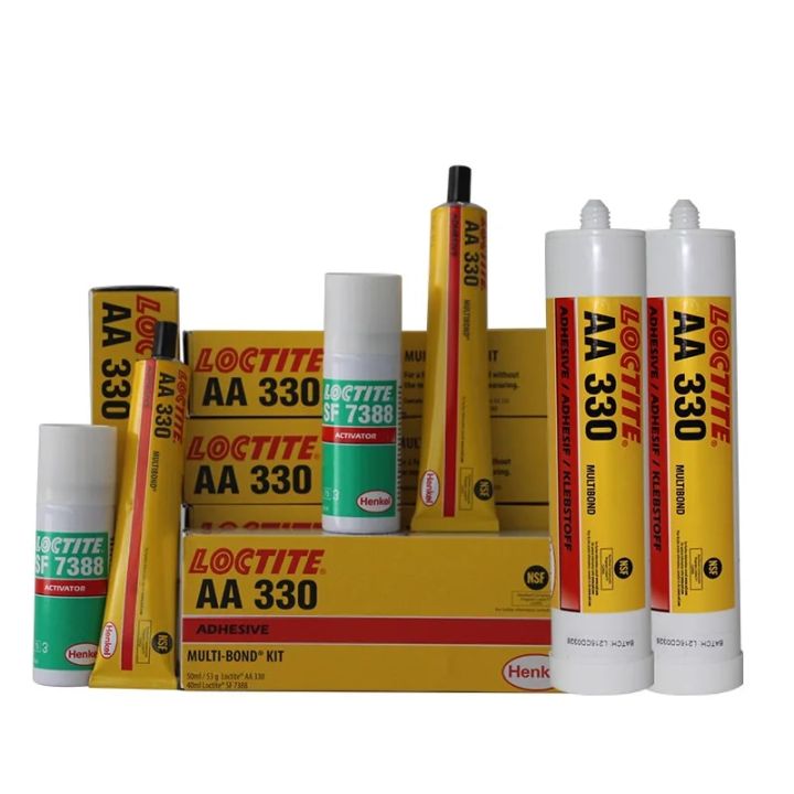 Loctite AA 330 And 7388 Acrylic Glue High Strength Transparent