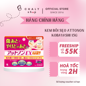 Kem bôi sẹo Kobayashi Attonon EX xử lý sẹo cũ ngừa sẹo mới 15g Nhật