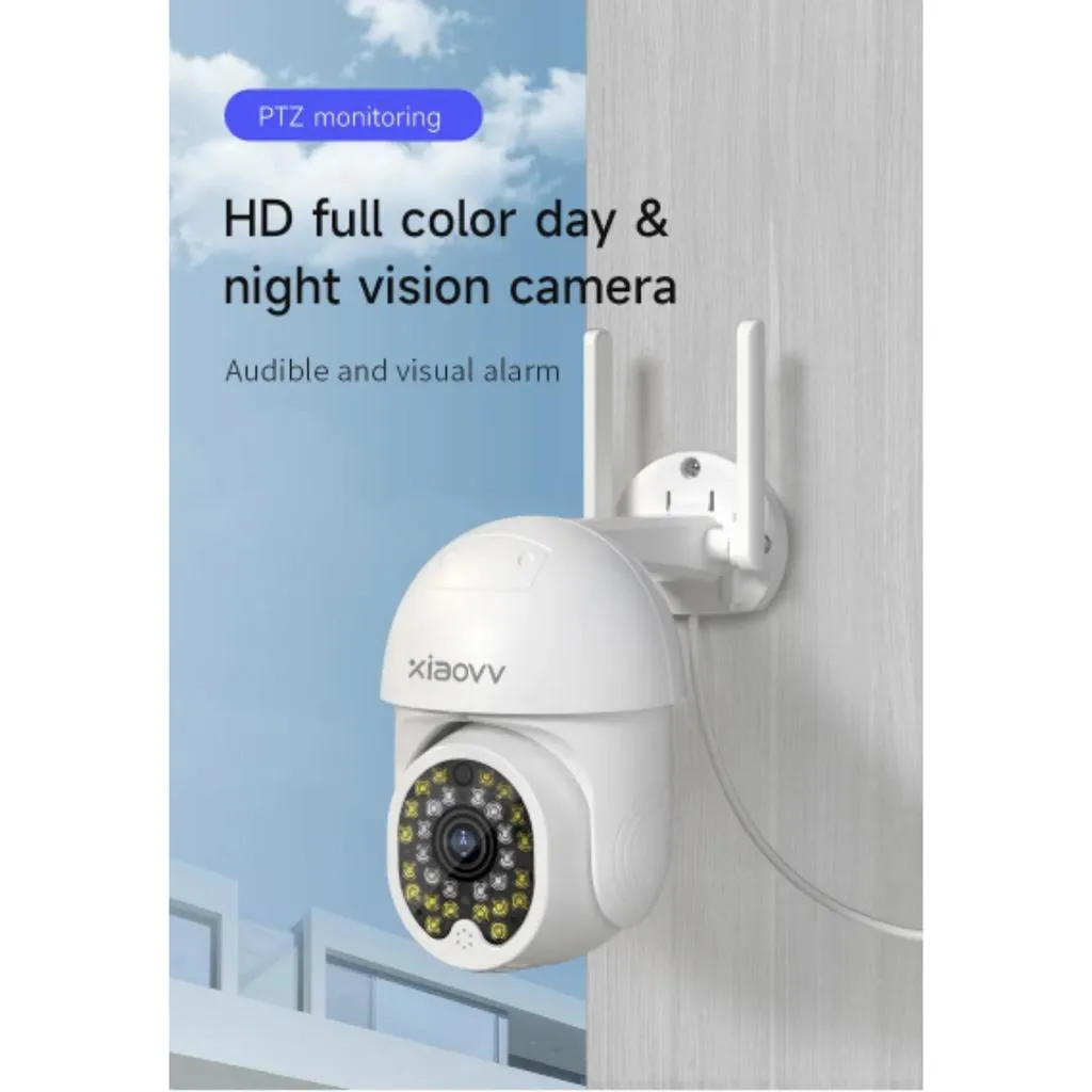 Gadgetoo Xiaovv P12 4G Lte Sim Card Ver Ptz 360 Fhd 1080P 2Mp Security Camera