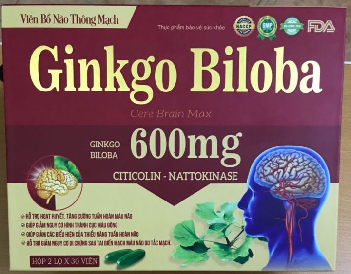Thuốc Ginkgo Biloba 600mg: Công dụng, Liều dùng và Tác dụng phụ