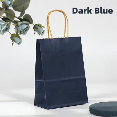 10 PCS Kraft Paper Bag Party Bag Kids Birthday Goodie Bag Christmas CNY Warpping