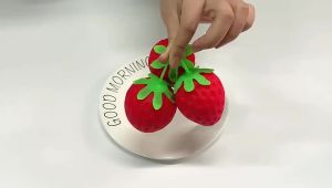 Squishy Toy Strawberry Stress Ball Sensory Fidget Squeezer Squishy Toys For Kids Girls