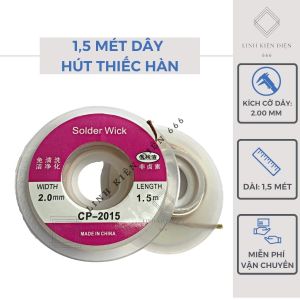 Dây Hút Thiếc Hút Chì Hàn Dây Đồng Hút Thiếc (15 Mét – 2.00mm) DHT2015M